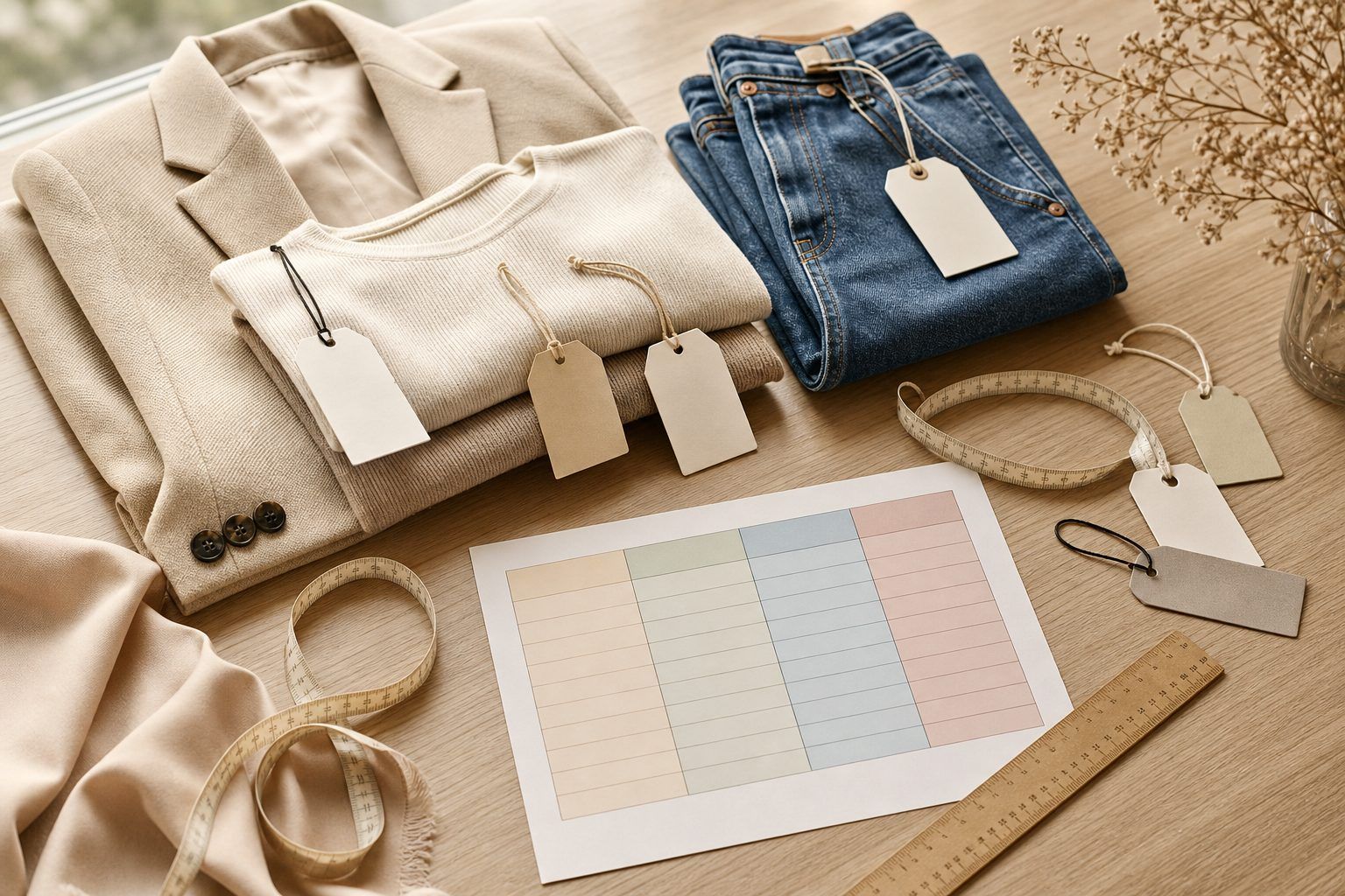 Tableau de correspondance des tailles FR, DE, IT, UK et US