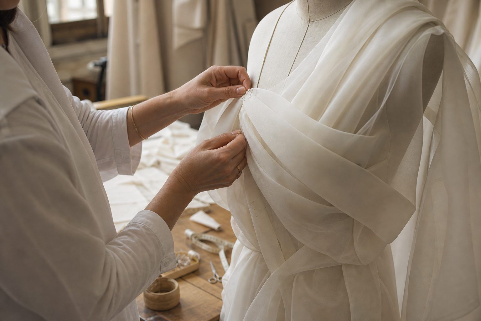 Les gestes et compétences de la couture floue
