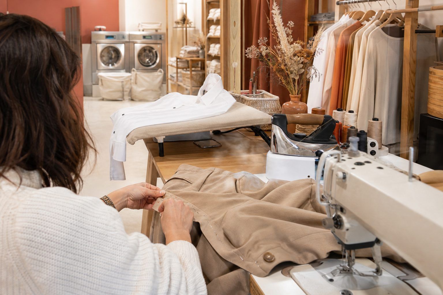 Retouche, pressing, blanchisserie ou laverie&nbsp;: ne pas confondre les services