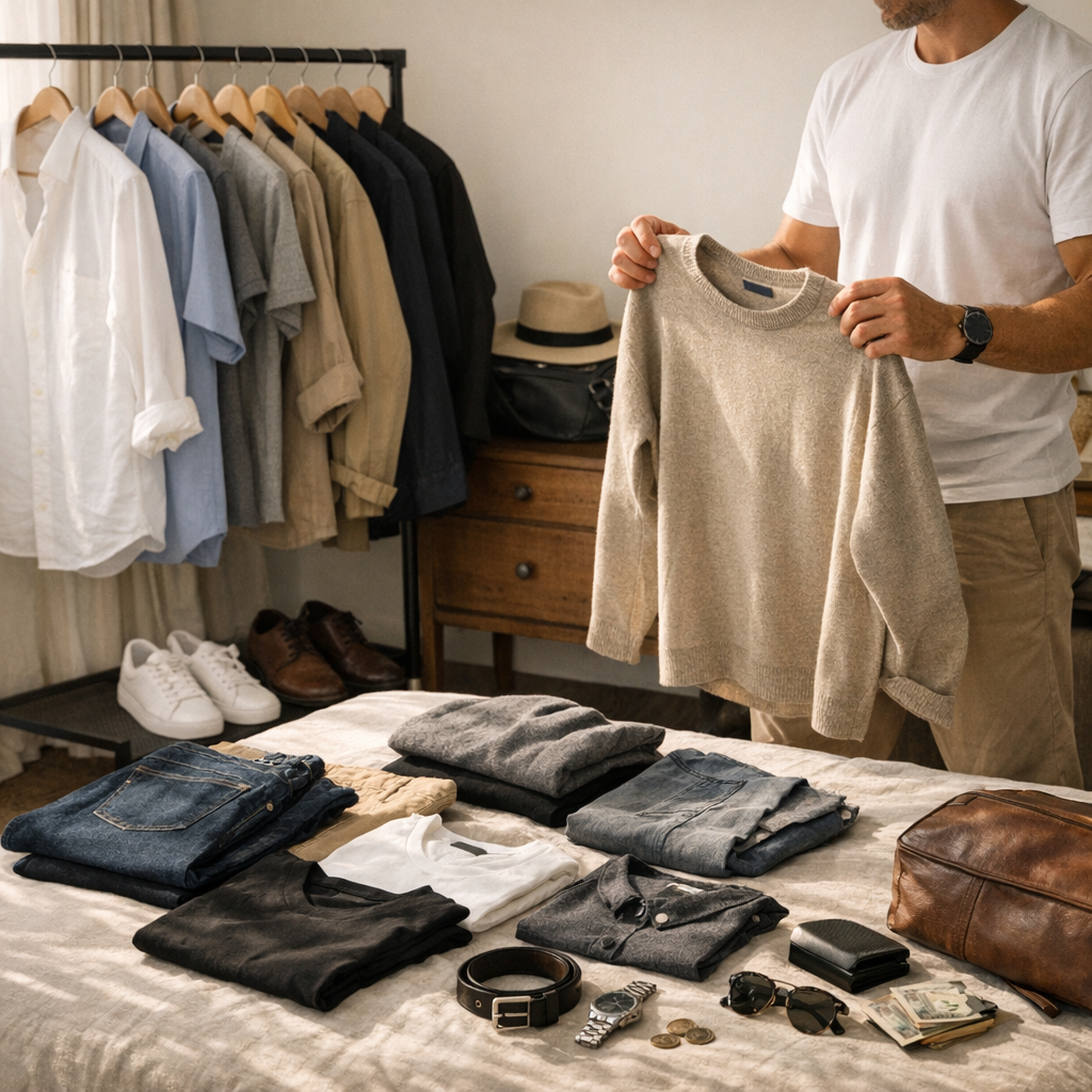 Combien de pièces et quel budget prévoir pour une garde-robe minimaliste homme&nbsp;?