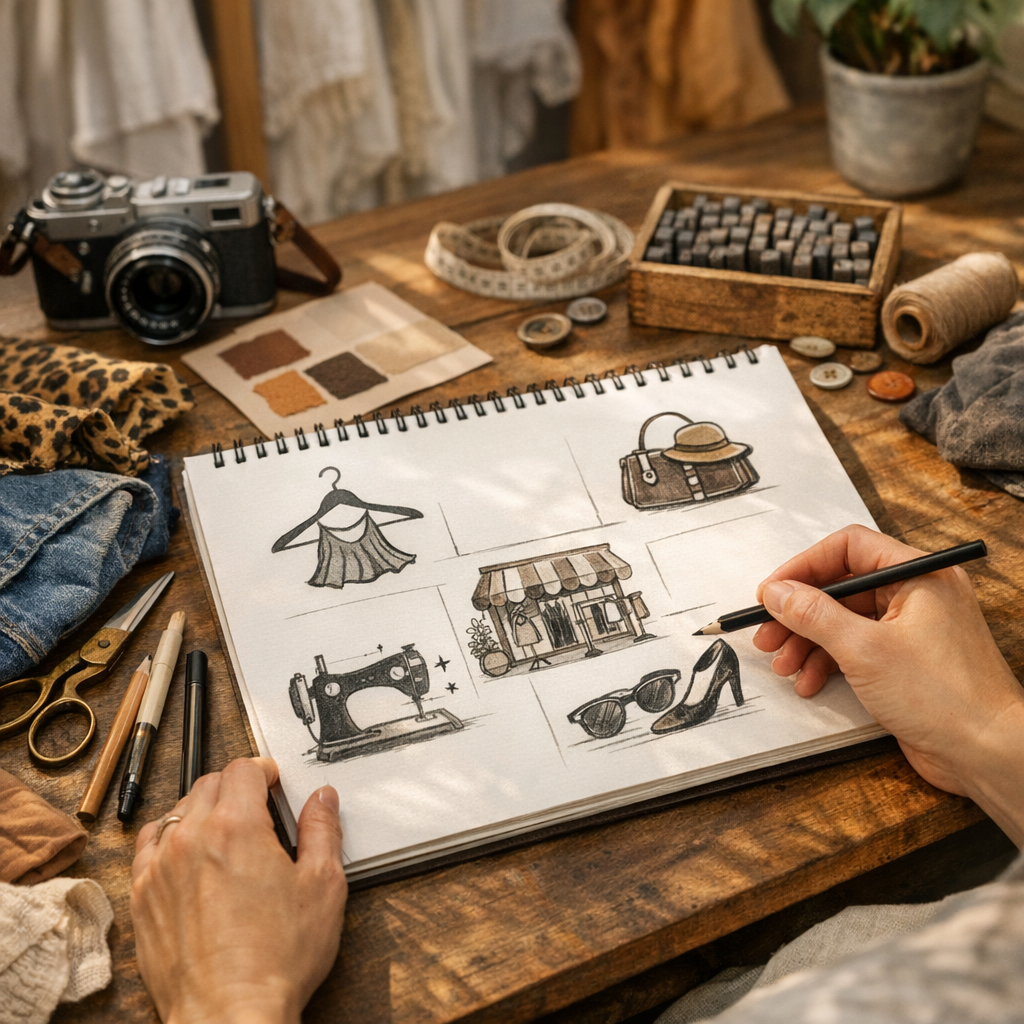 3. Construire un logo friperie en 5 choix simples