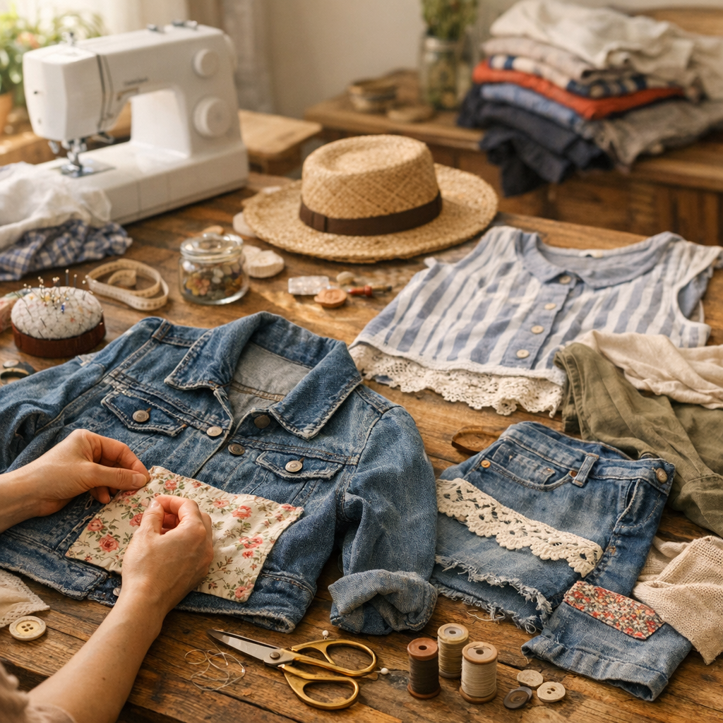 Upcycling vêtements facile : idées couture pour transformer son vestiaire