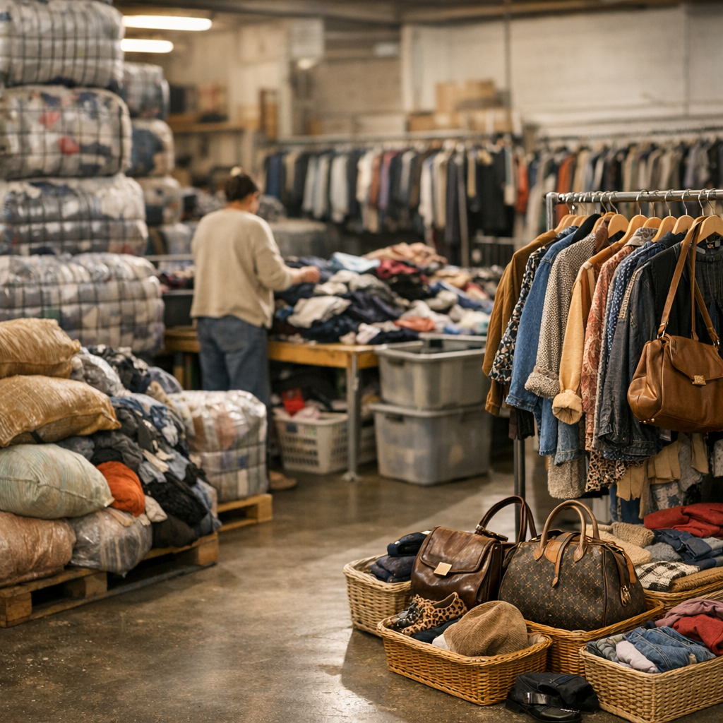Où se fournissent les friperies&nbsp;: stock, tri et pièces qui tournent