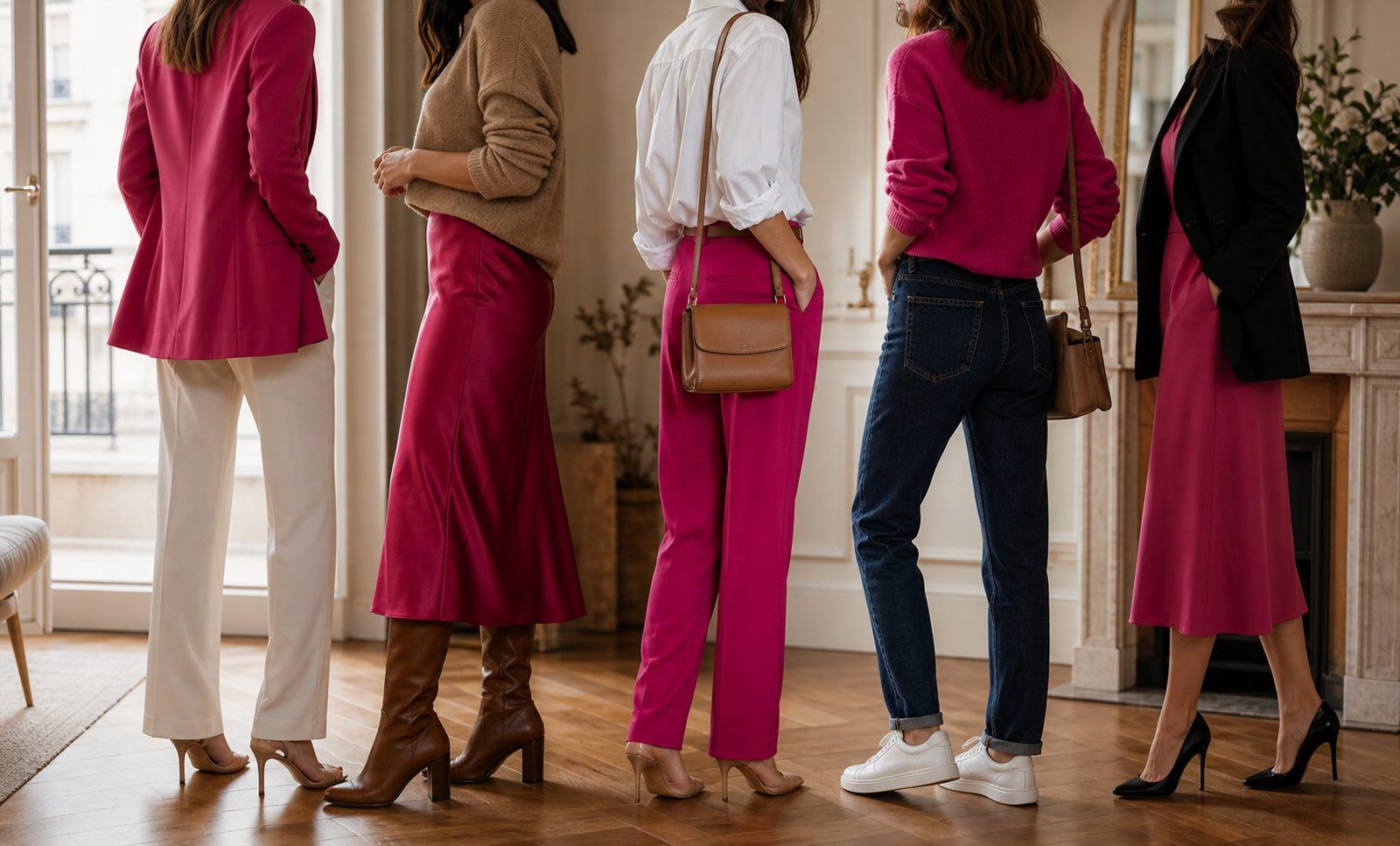 4. Cinq idées de tenues avec une pièce rose fuchsia