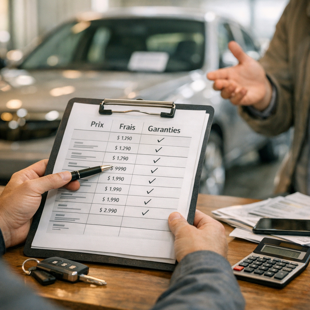 Prix, frais et garanties : le tableau à consulter avant l’achat