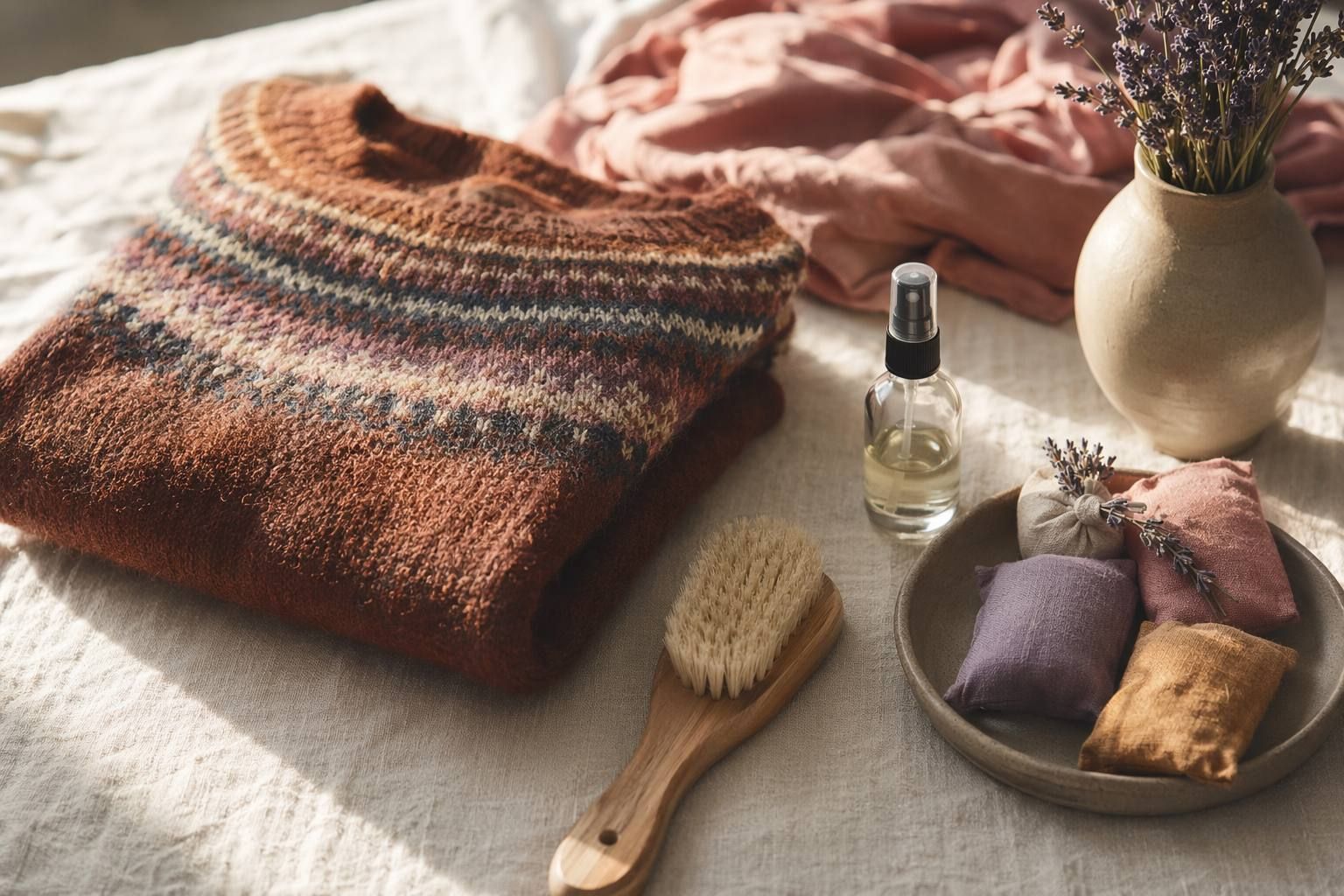 Soin d'un pull en laine vintage