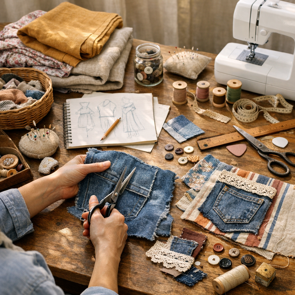 Comment faire de l’upcycling tissus chez soi : méthode en 6 étapes