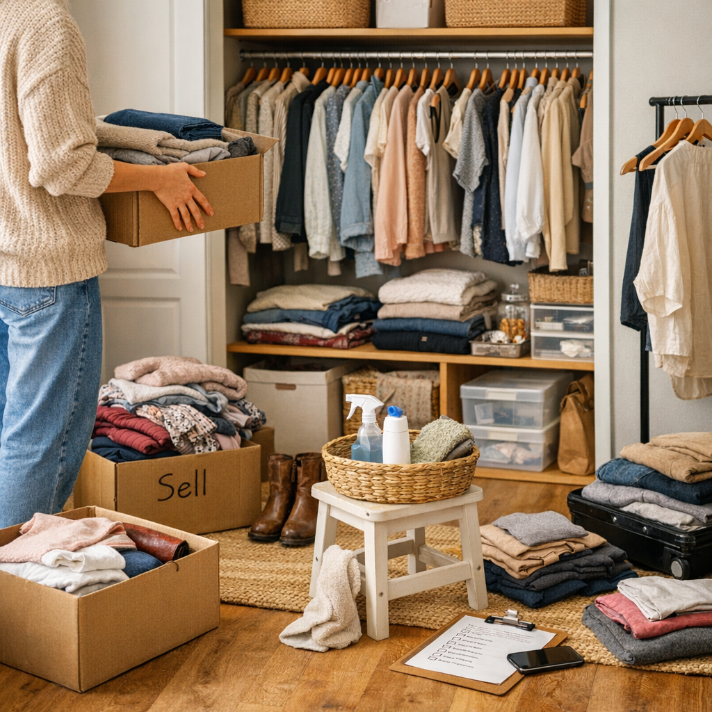 Comment préparer son placard avant de vendre : la méthode en 6 étapes