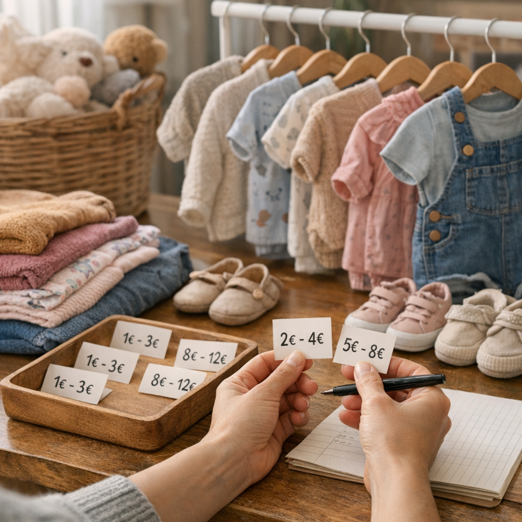 Prix vente vêtement bébé occasion&nbsp;: les fourchettes à afficher sans se tromper